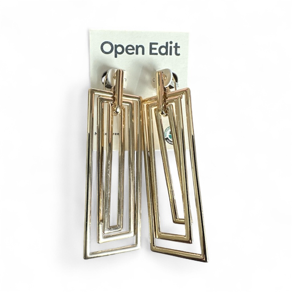 Open Edit Gold Geometric Earrings